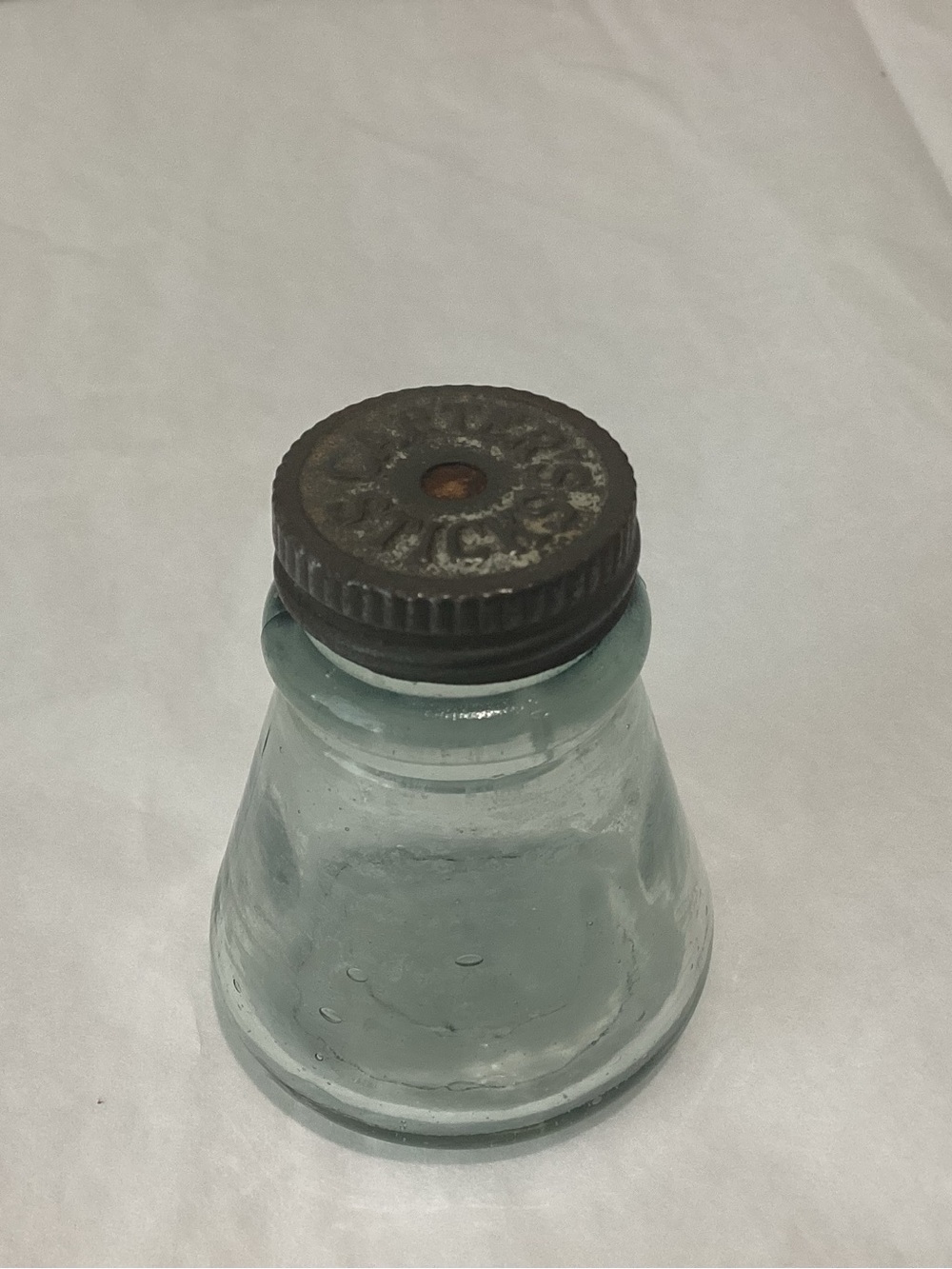 Antique Carter’s “Sticks” White paste jar Manf. By The Carter’s Ink Company